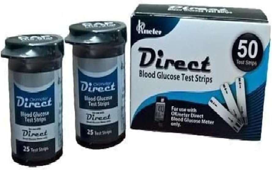 شرائط اختبار جلوكوز الدم دايركت من OKmeter