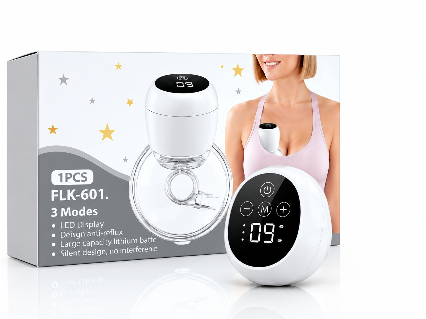 شفاط حليب كهربائي قابل للارتداء -1PCS FLK -601