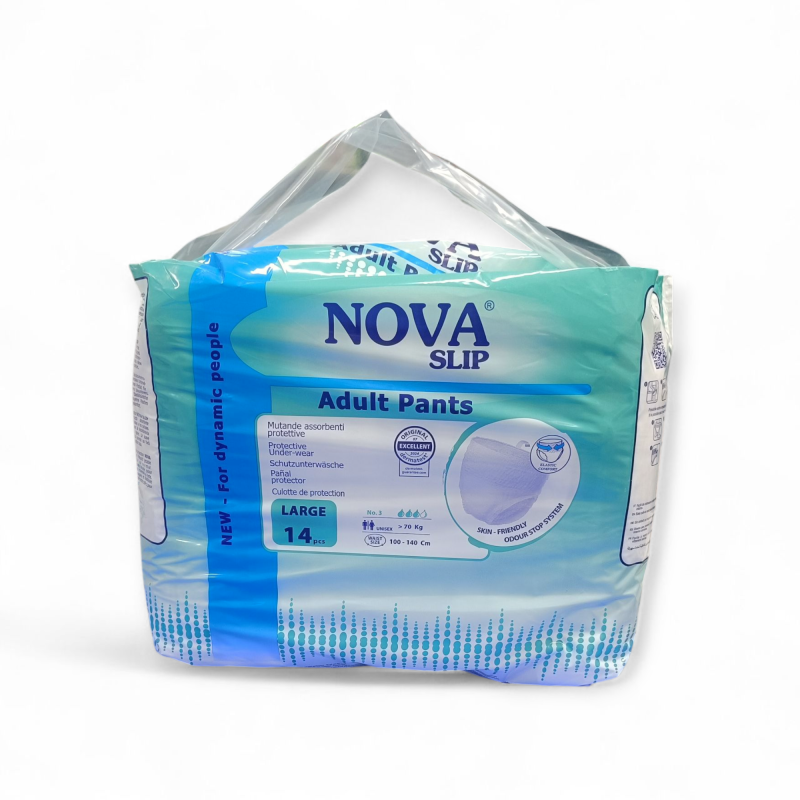 حفاضات نوڤا سليب مقاس لارج 14 قطعه