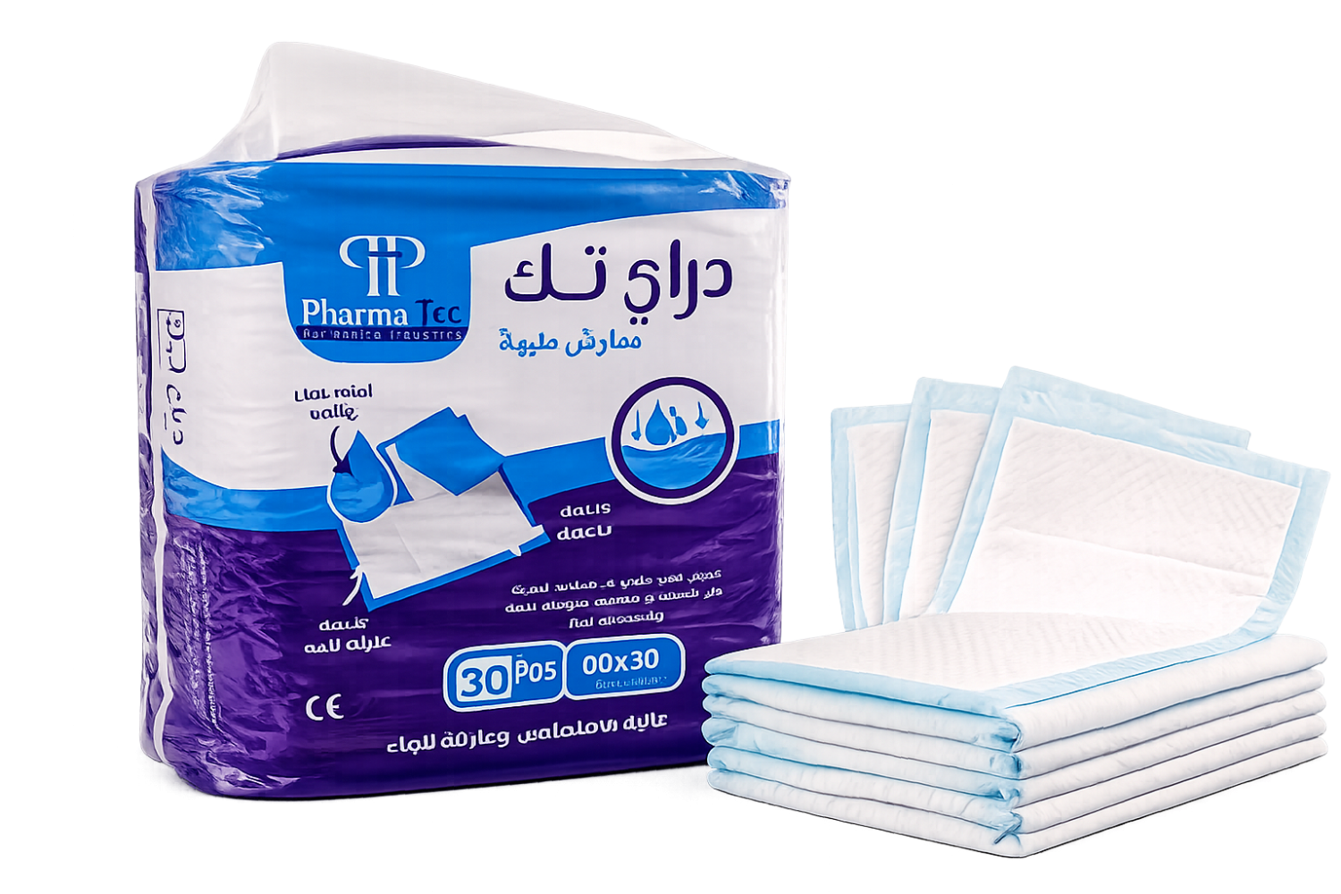 مفارش دراي تك الطبية 60×90 سم من شركة Pharma Tec