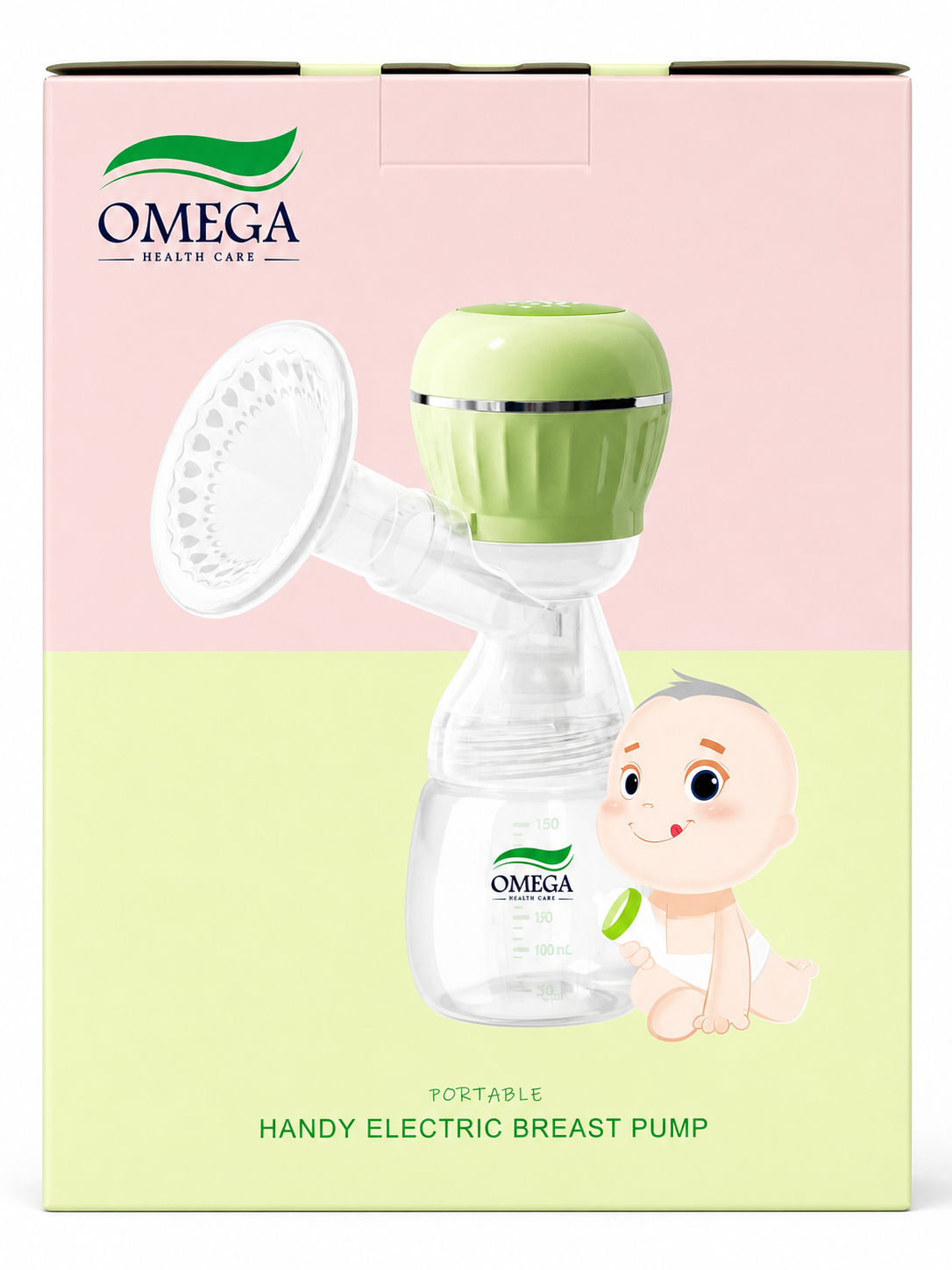 شفاط حليب كهربائي محمول أوميجا Omega Handy Electric Breast Pump