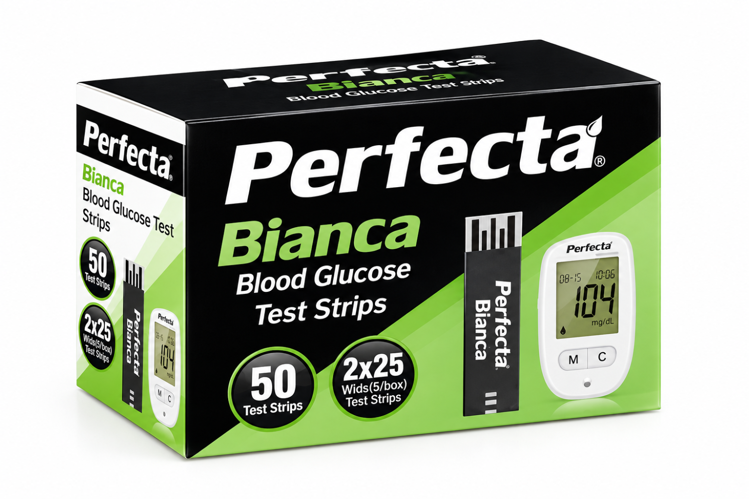 شرائط قياس سكر برفيكتا بيانكا-Perfecta Bianca