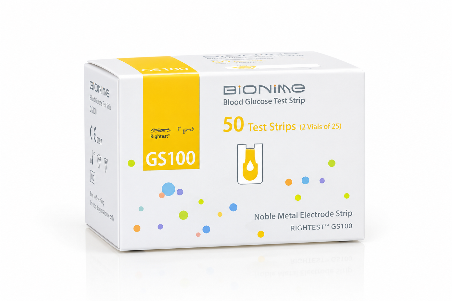 شرائط بايونيمي لقياس السكر-BIONIME Rightest GS100