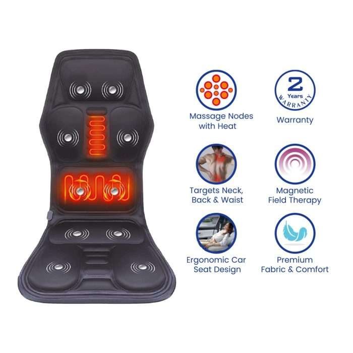 مساج للمقعد RestoSeat – وسادة تدليك واهتزاز مع خاصية الحرارة لتخفيف آلام الظهر والمقعد