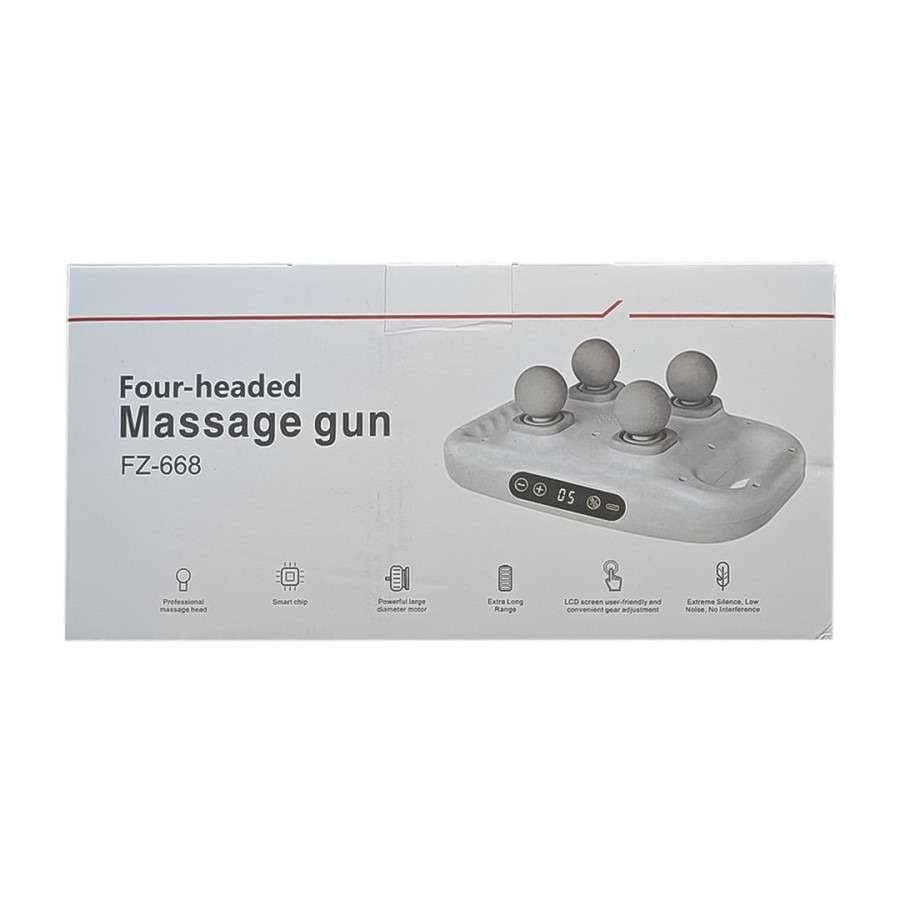 جهاز مساج 4 رؤوس FZ-668 – Four-Headed Massage Gun