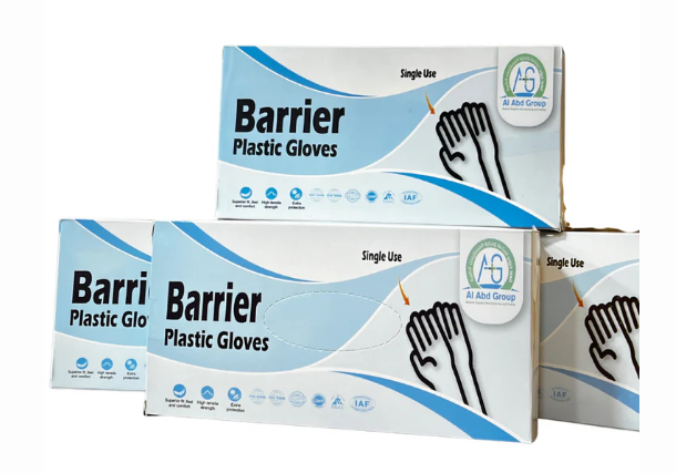 جوانتى فحص Barrier plastic Gloves