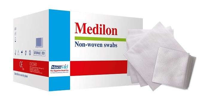 مسحات طبية غير منسوجة معقمة ميديلون 10×10 سم