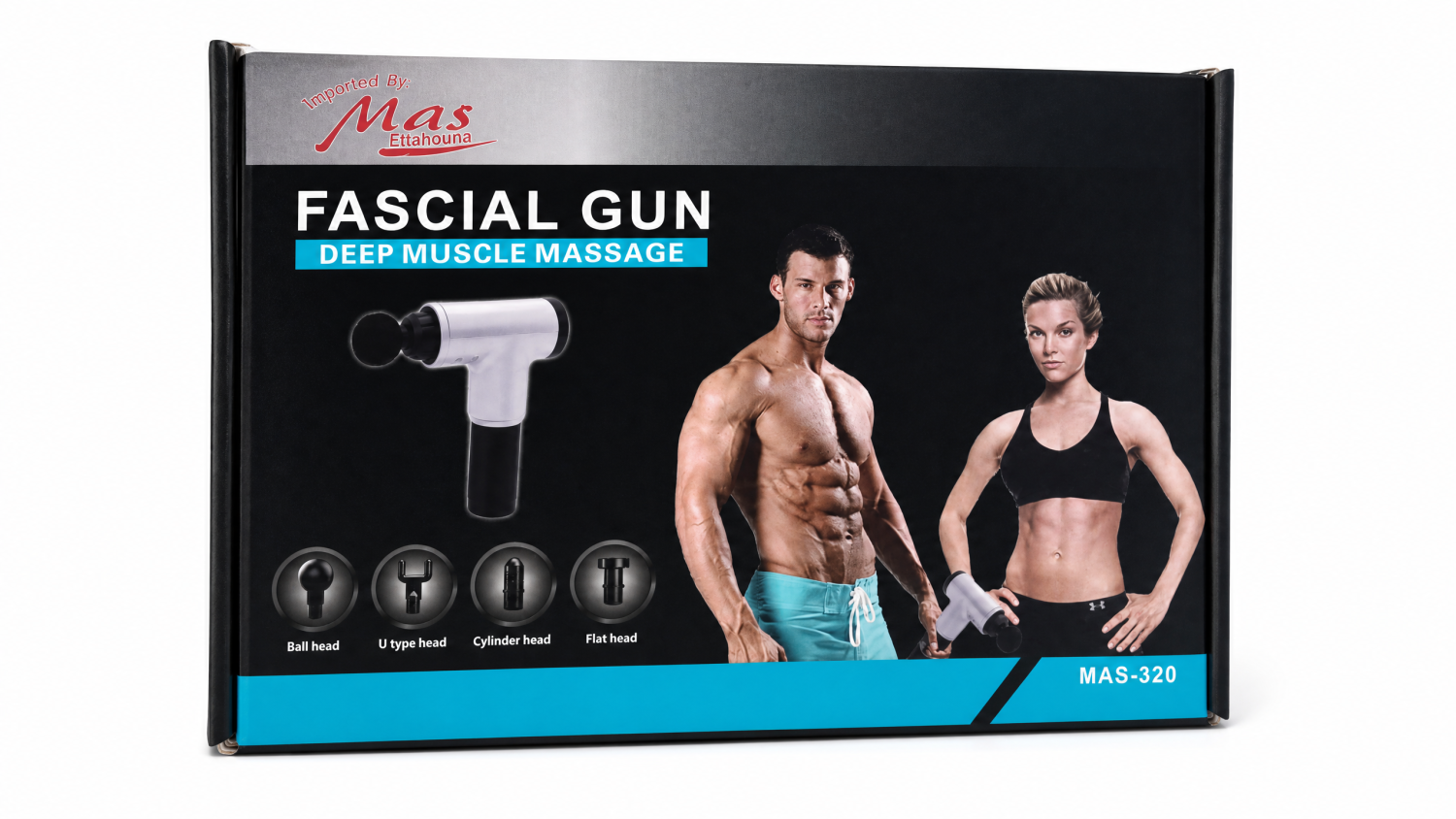 جهاز مساج العضلات العميق ماركة ماس  (Fascial Gun MAS-320)